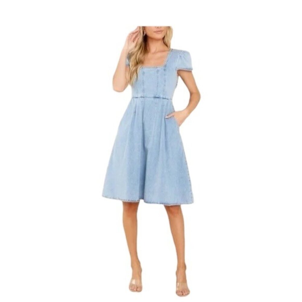 Molly Bracken Denim Dress Blue Size S